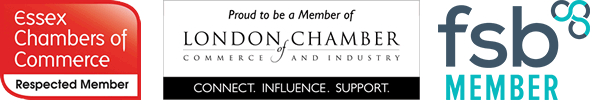 Essex Chamber of Commerce, London Chamber of Commerce and Industry & Federation of Small Businesses Member
